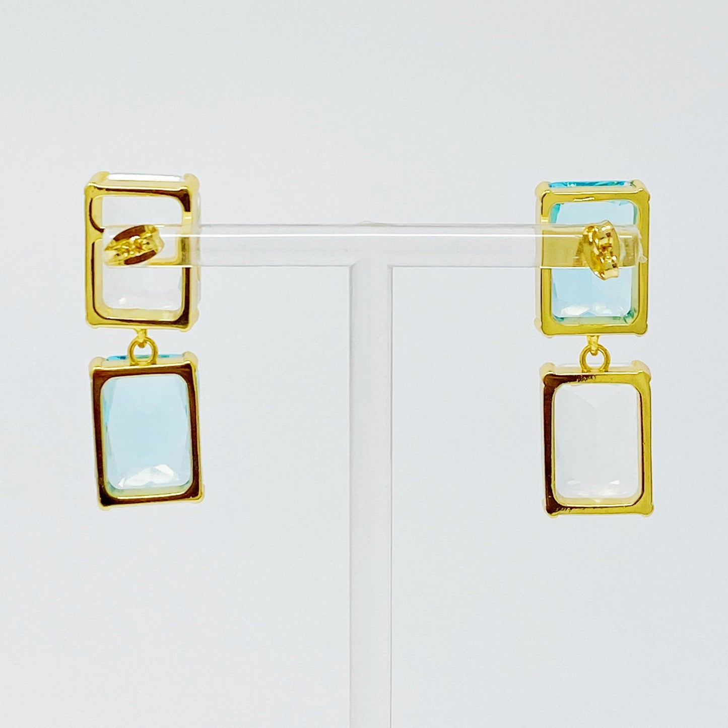 Princess Double Jeweled Earrings - Aaria Tees
