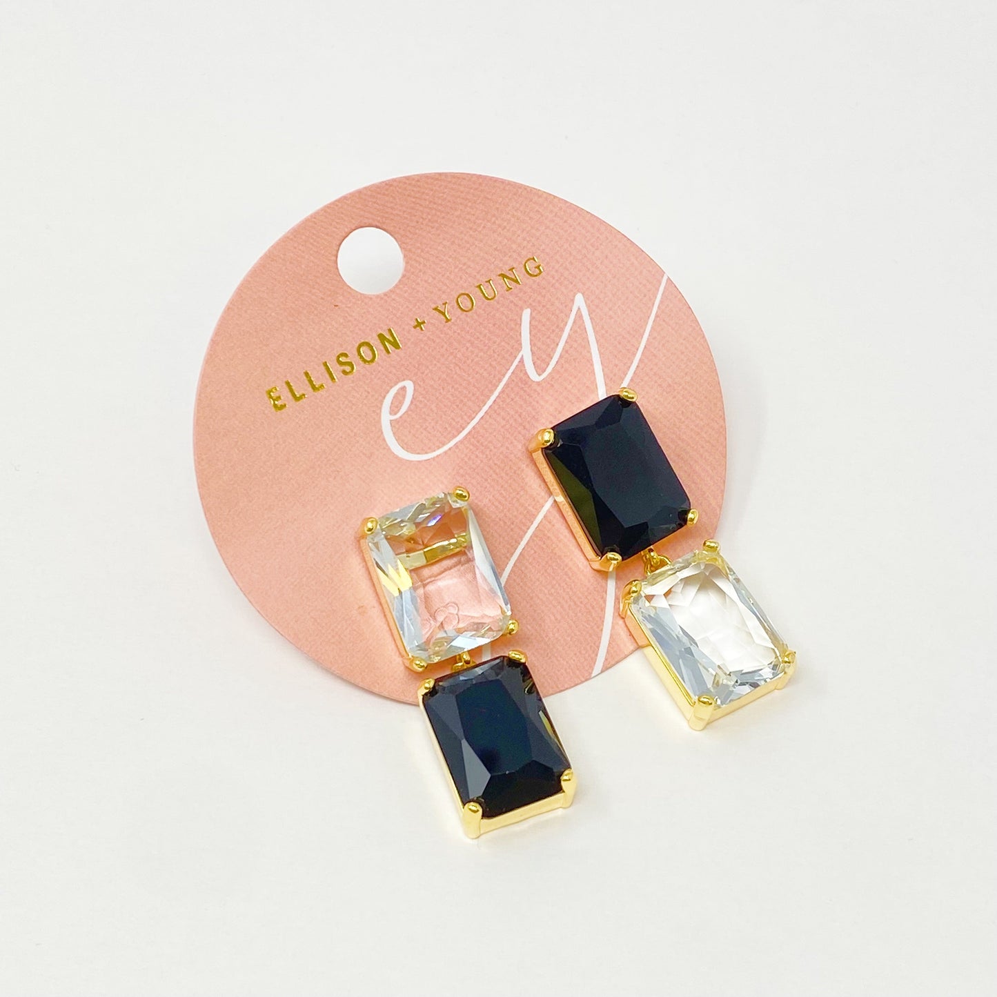 Princess Double Jeweled Earrings - Aaria Tees