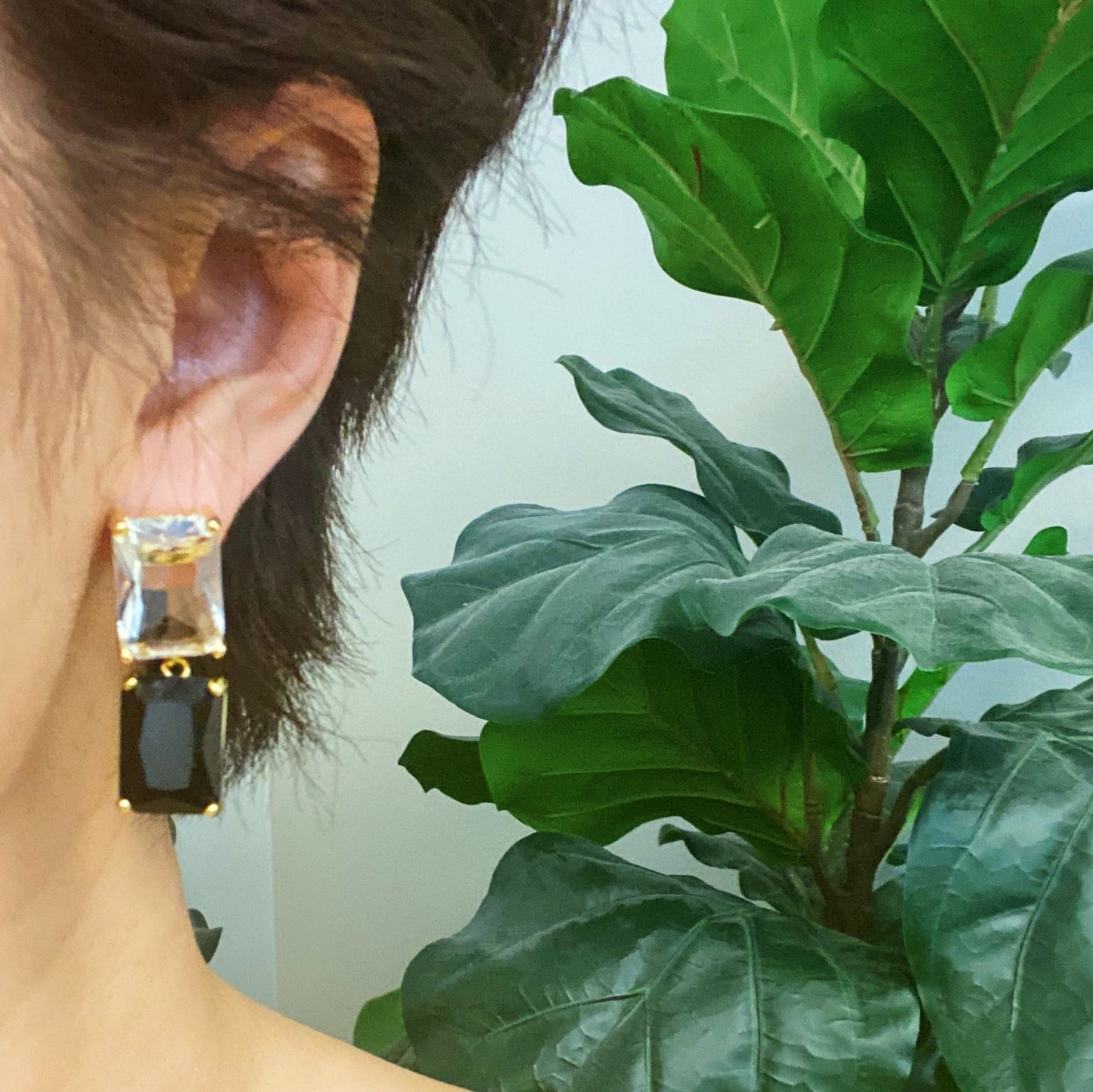 Princess Double Jeweled Earrings - Aaria Tees