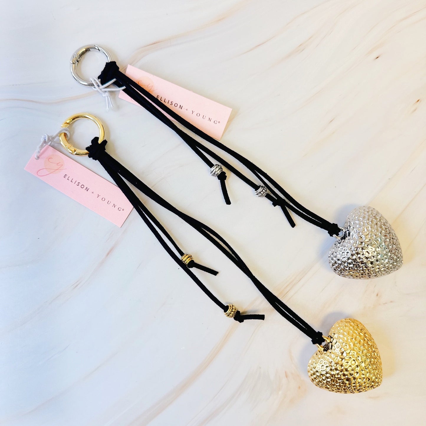 Puffy Big Heart Bag Charm - Aaria Tees