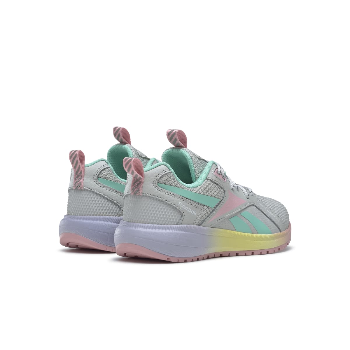 REEBOK HQ4007 DURABLE XT KID'S (Medium) Grey/Pink/Mint Leather & Rubber Running Shoes - Aaria Tees Aaria Tees