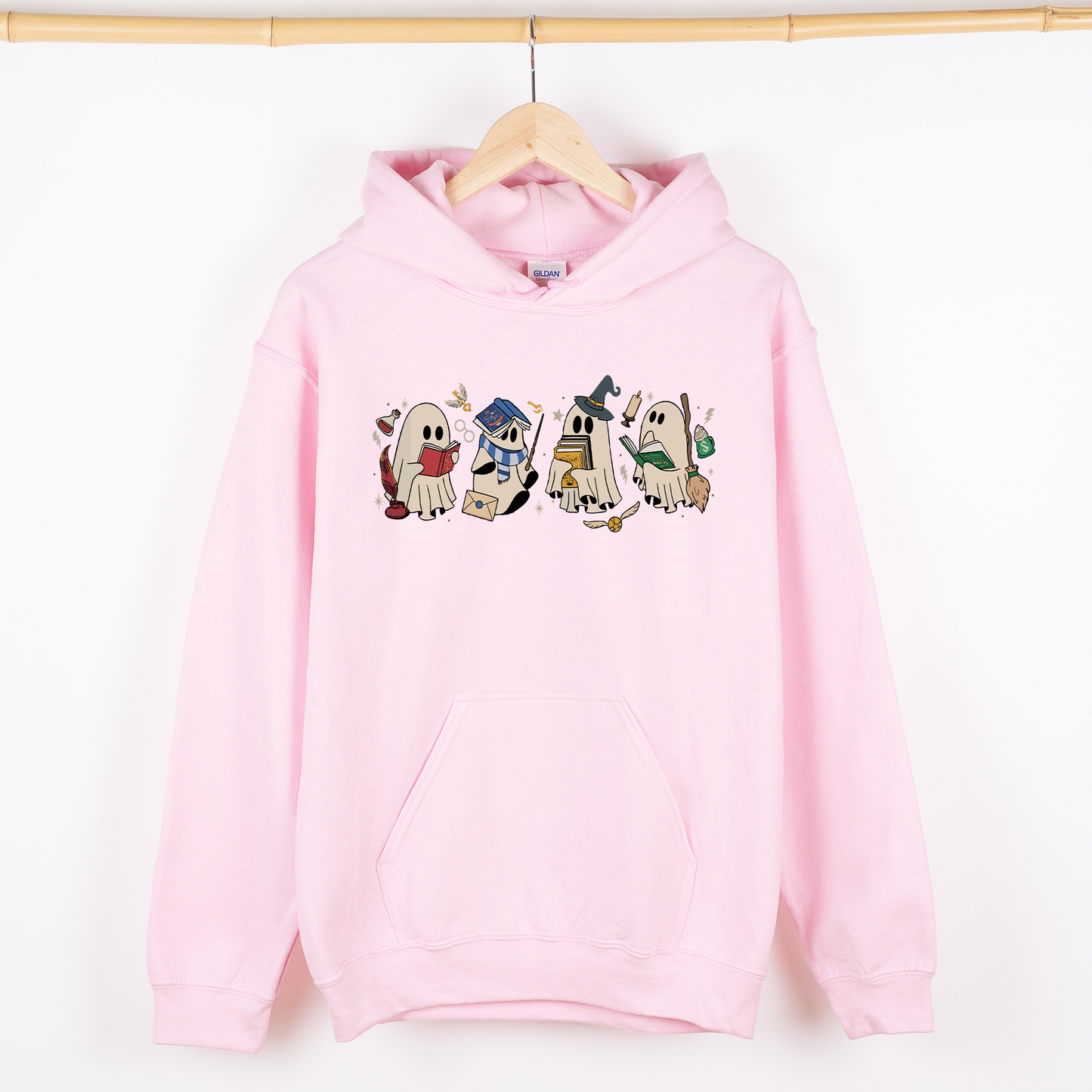Reading Ghosts, Witches, Wizards, Halloween, Trending, Graphic Hoodie, Hooded Sweatshirt