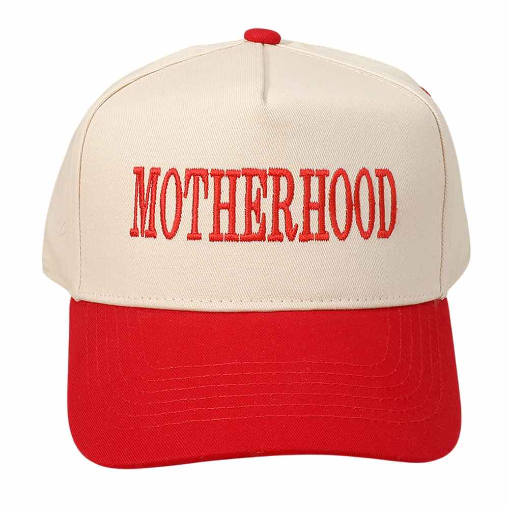 MOTHERHOOD Message Embroidered Baseball Cap