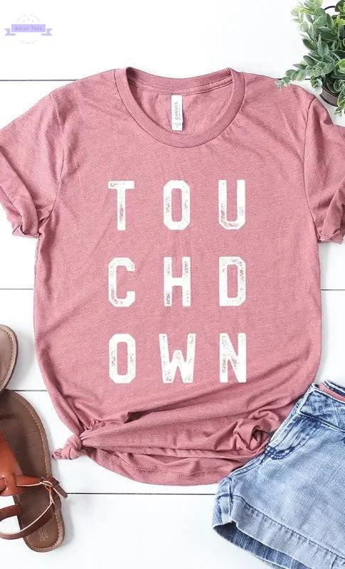 Retro Touchdown Graphic Tee PLUS - Aaria Tees Aaria Tees