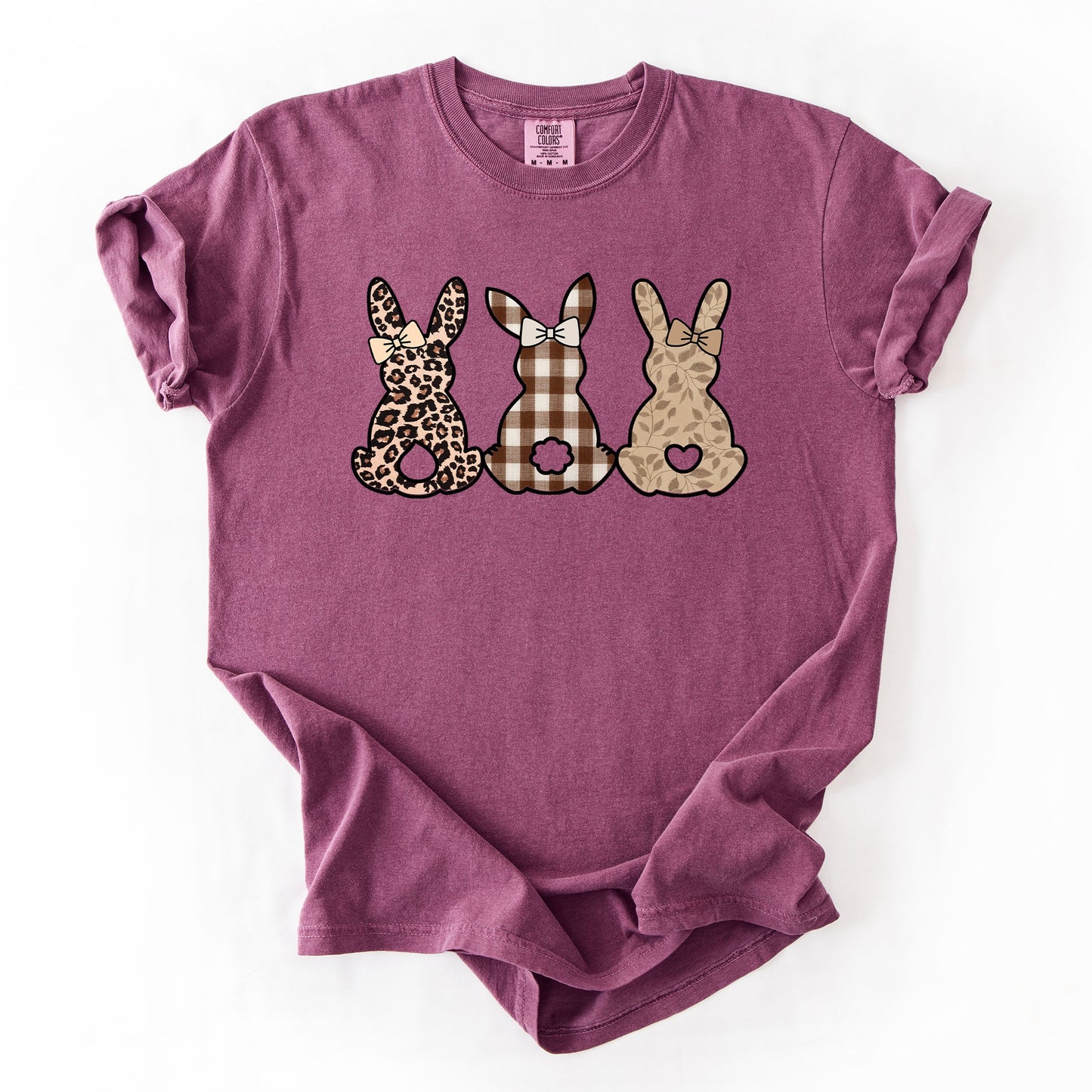 Retro Easter Bunnies, Patterns, Cute, Leopard, Rabbits Tshirt Comfort Colors T-Shirt