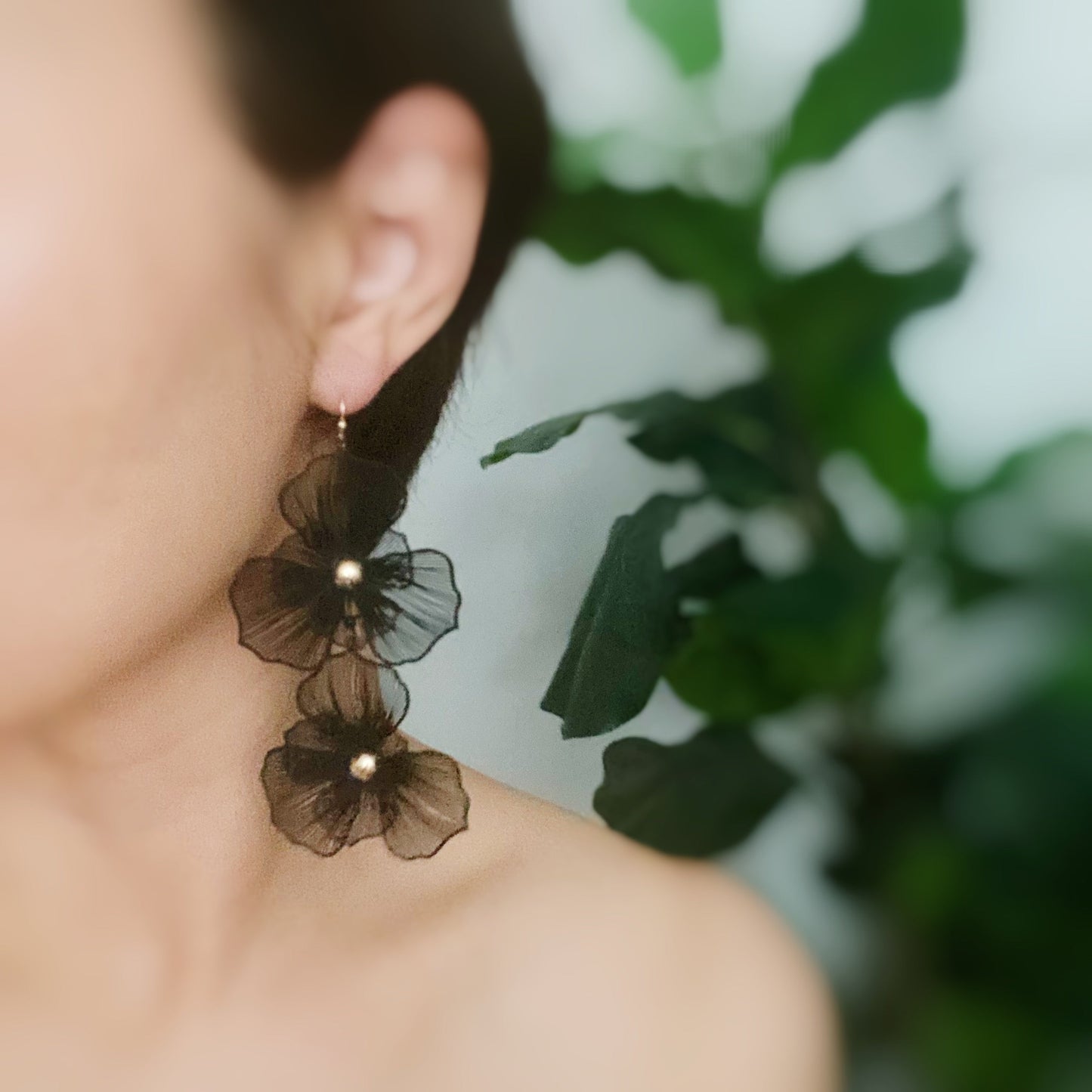 Royal Garden Double Bloom Earrings - Aaria Tees