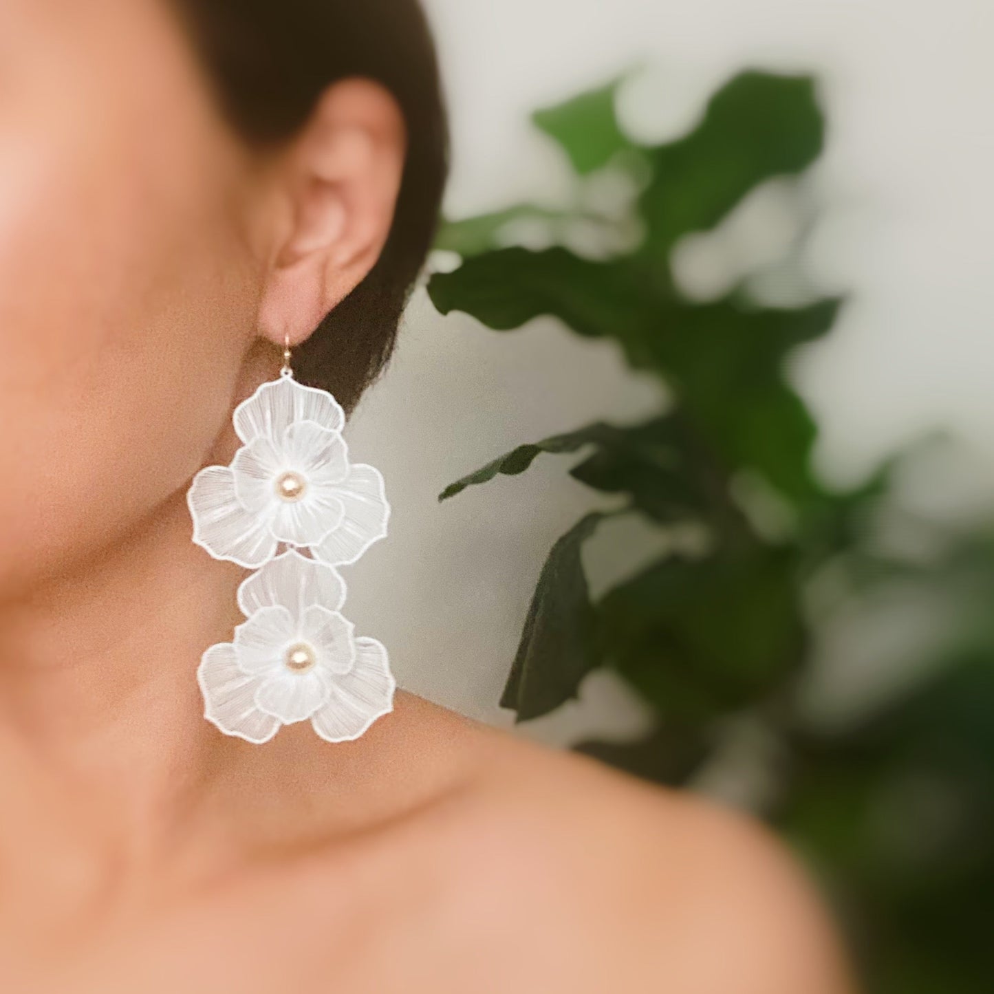 Royal Garden Double Bloom Earrings - Aaria Tees