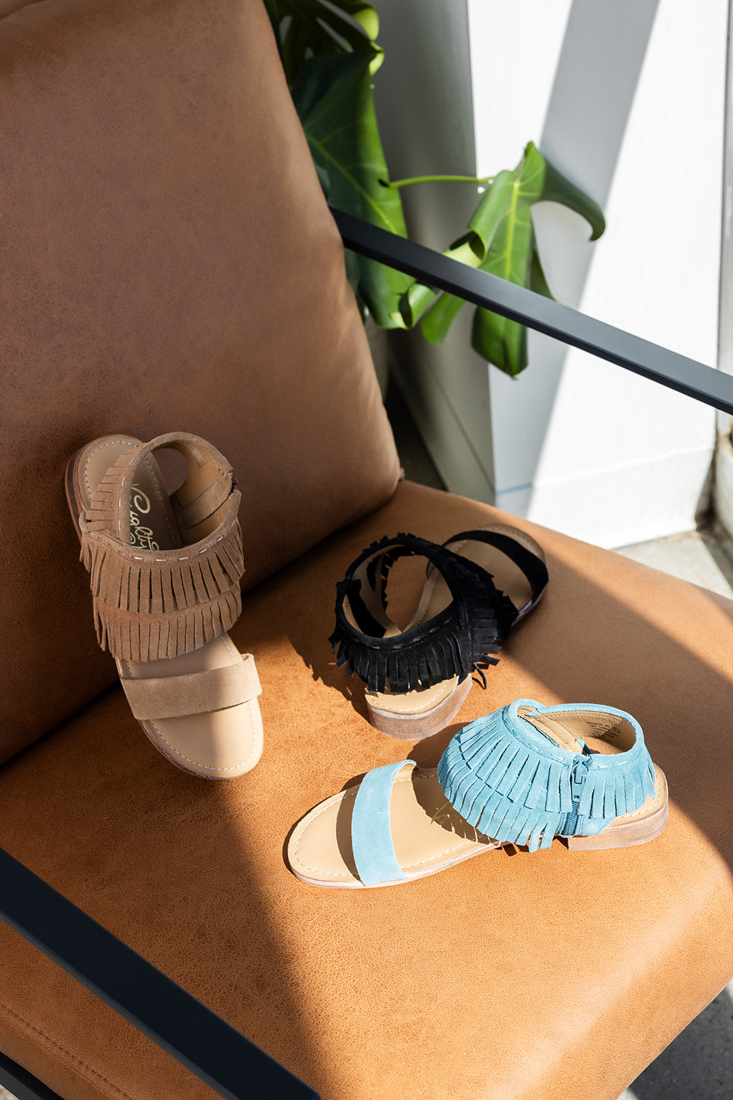 Fringe Star Sandal in Teal (Online Exclusive)