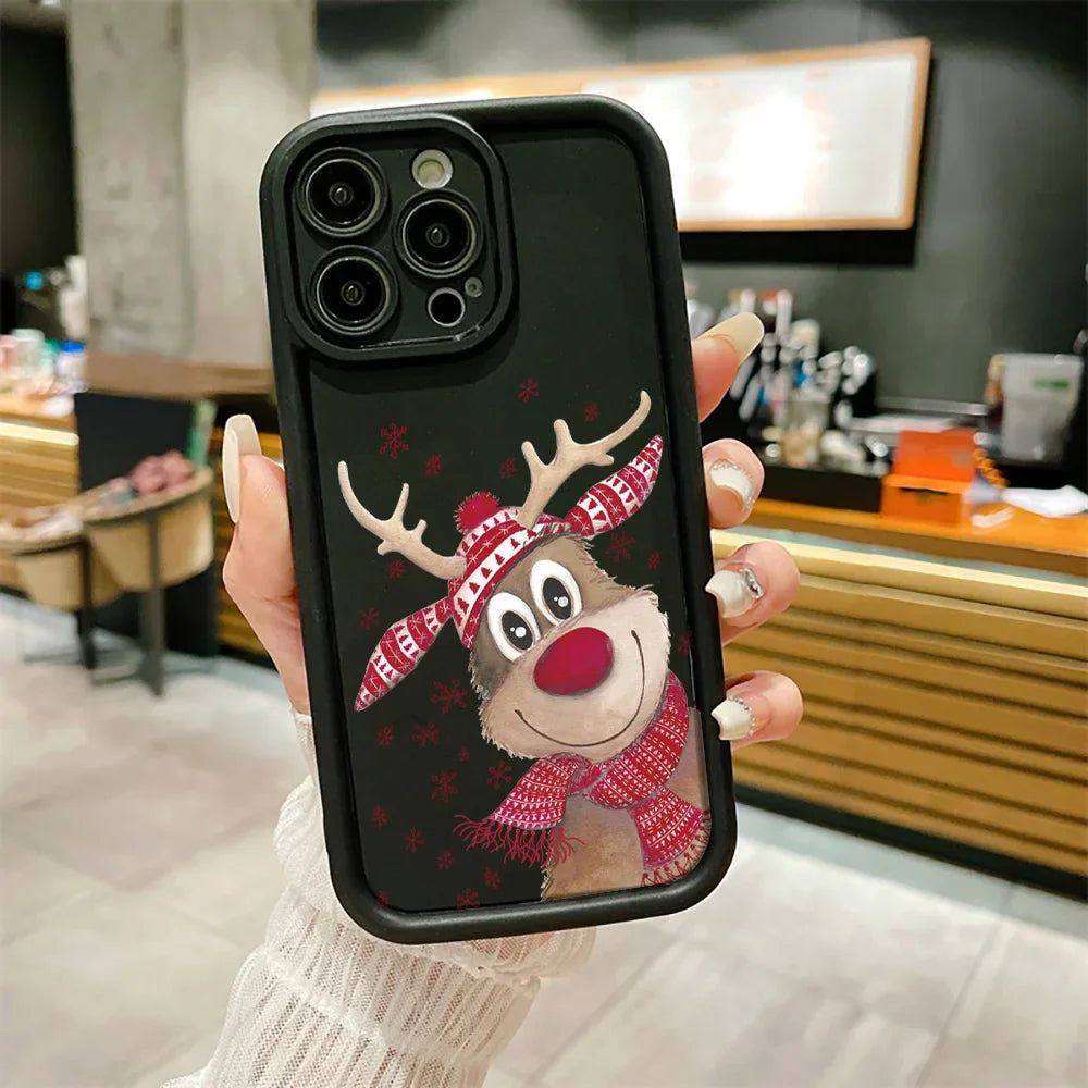 Cartoon Elk Christmas Phone Case