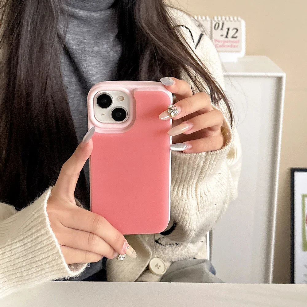 Jelly Colored Liquid Women Girls Magnetic Slim Soft Silicone Phone Case