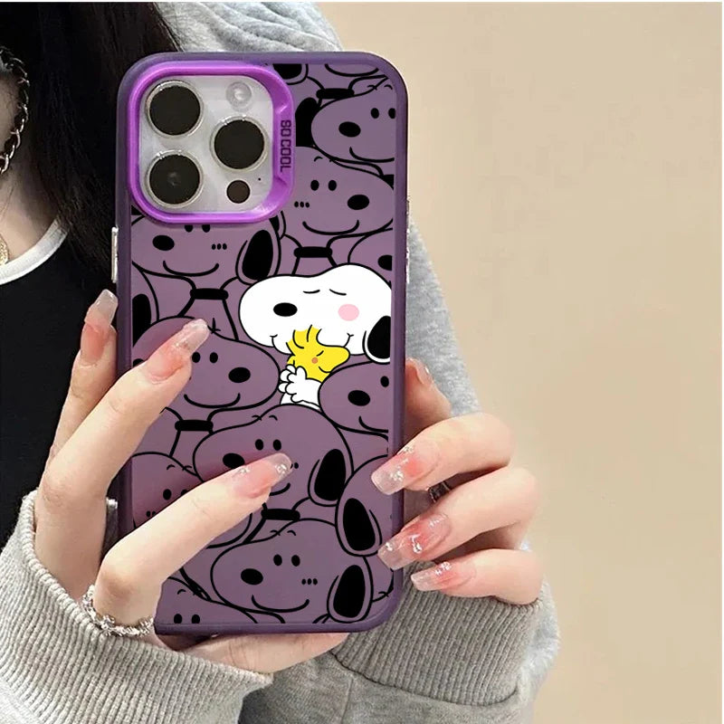 Lovely Snoopy Cartoon Case For iPhone