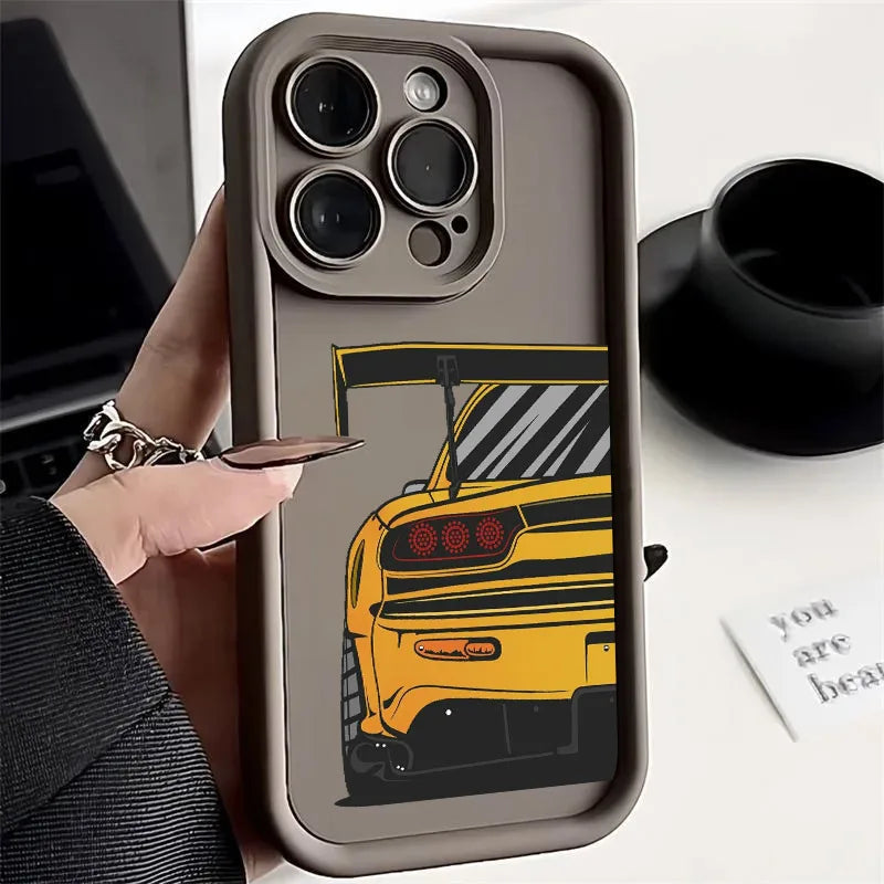 Cartoon Tokyo JDM Male Car Phone Case