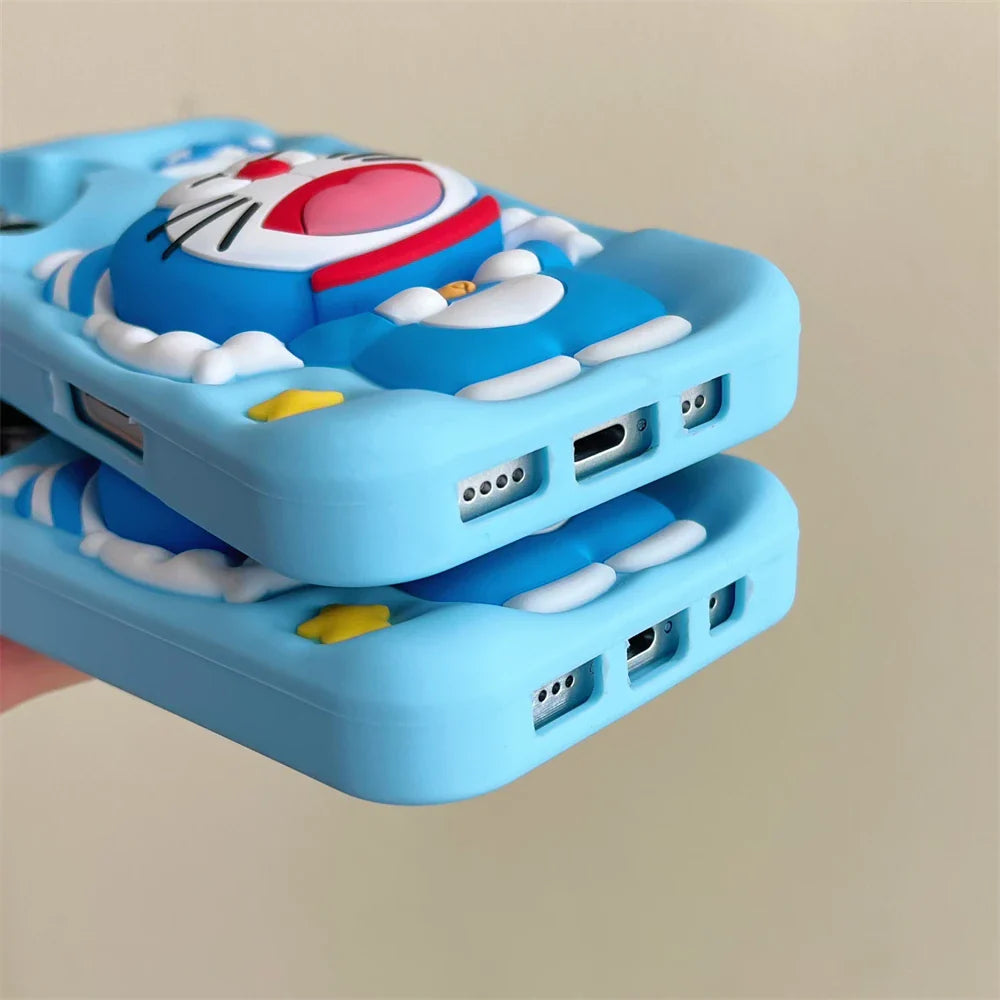 Lovely Doraemon Sleeping Cartoon Phone Case