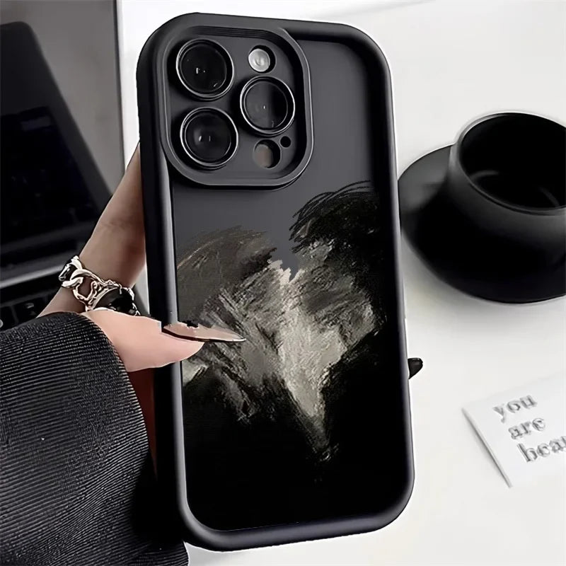 Cartoon Box Man Shockproof Cover Silicone Soft Phone Case