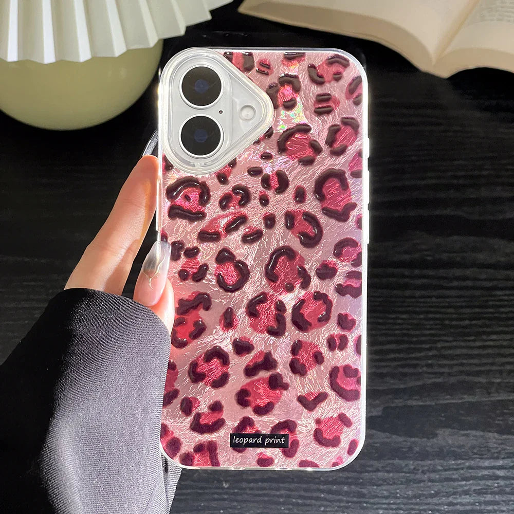 Pink Leopard Print Phone Case
