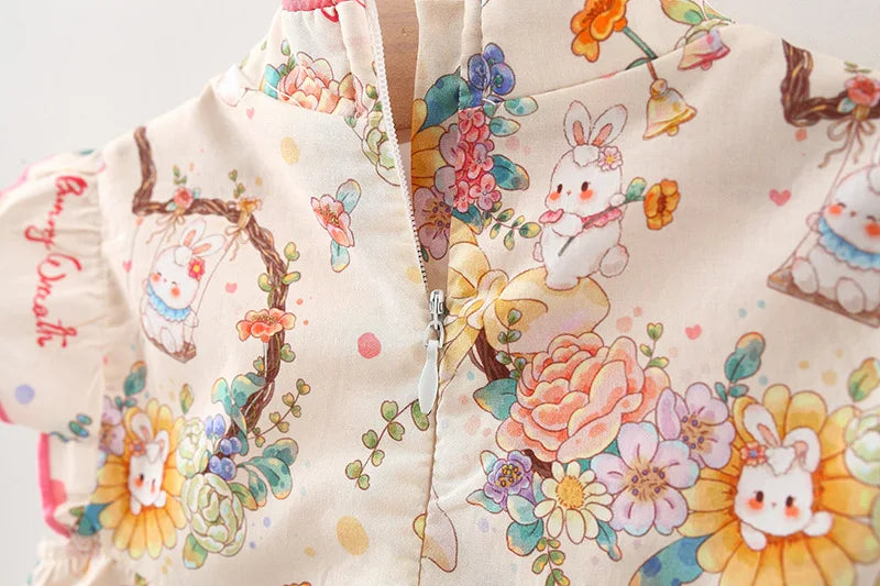 Mandarin Floral Dress