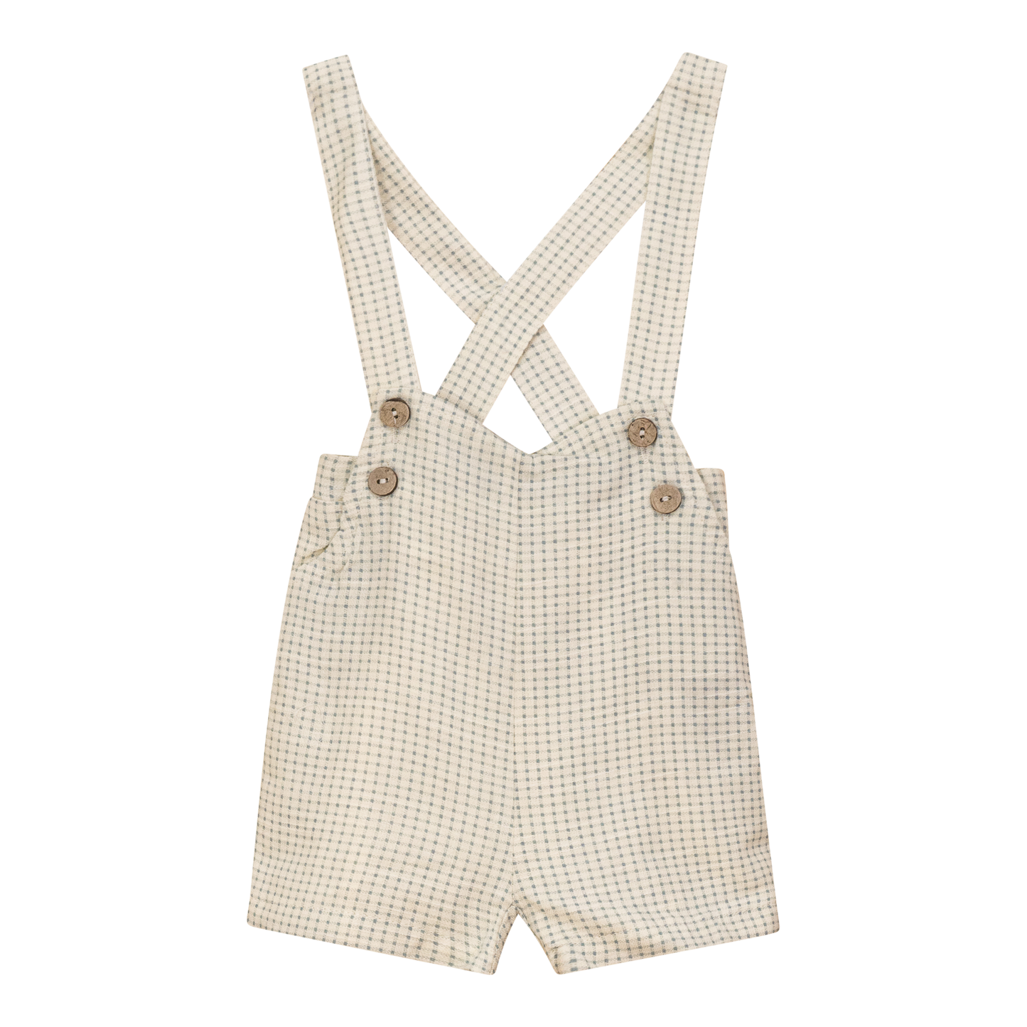 Woven Checkered Overall