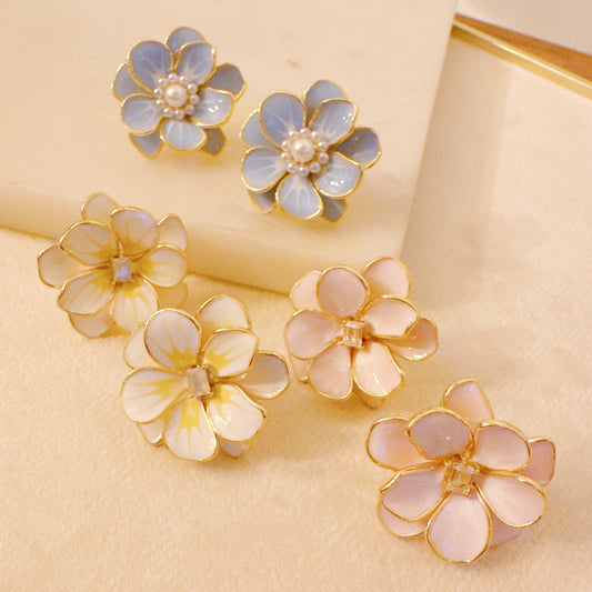 Scarlett Art Of Flower Earrings - Aaria Tees