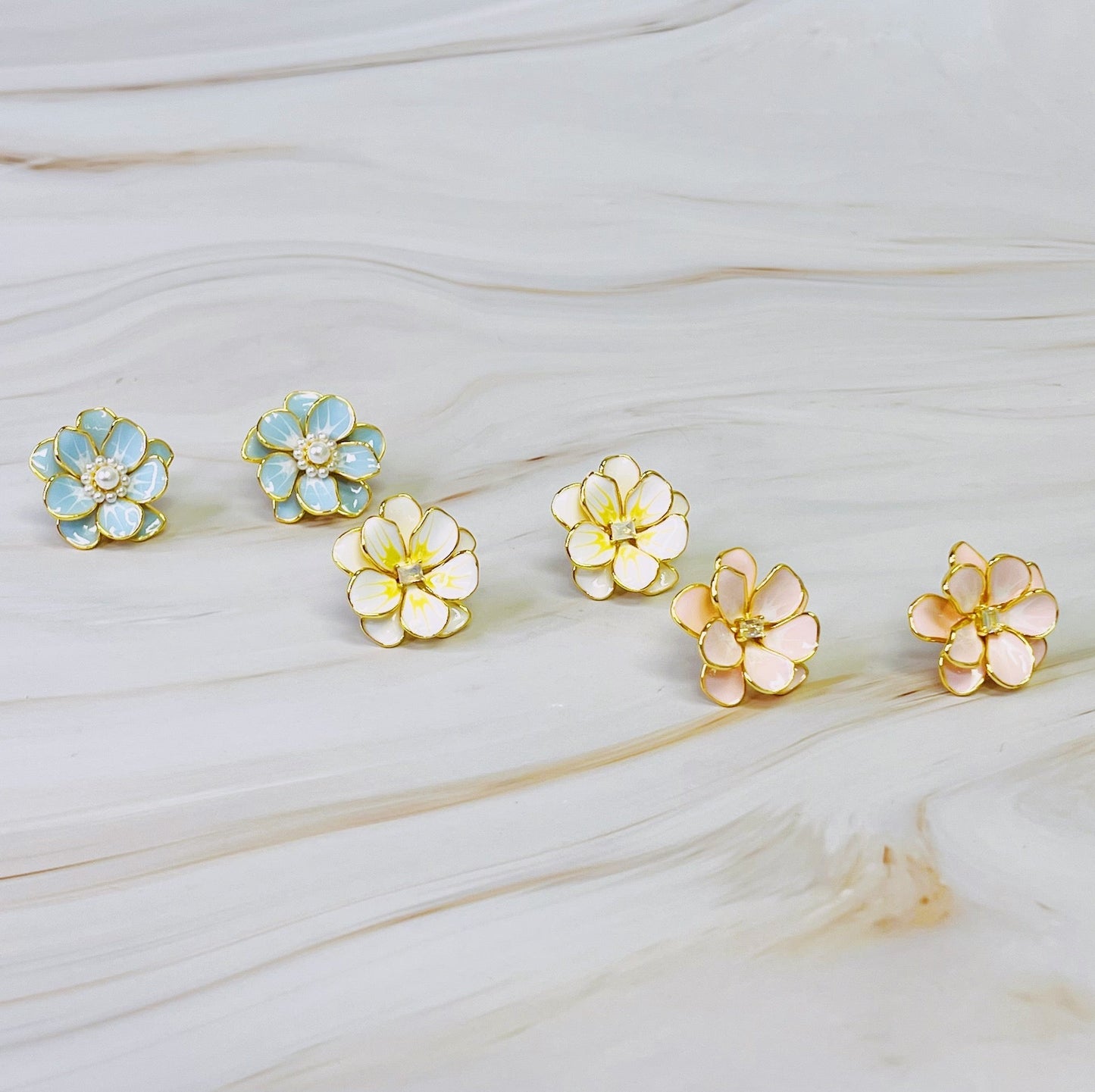 Scarlett Art Of Flower Earrings - Aaria Tees