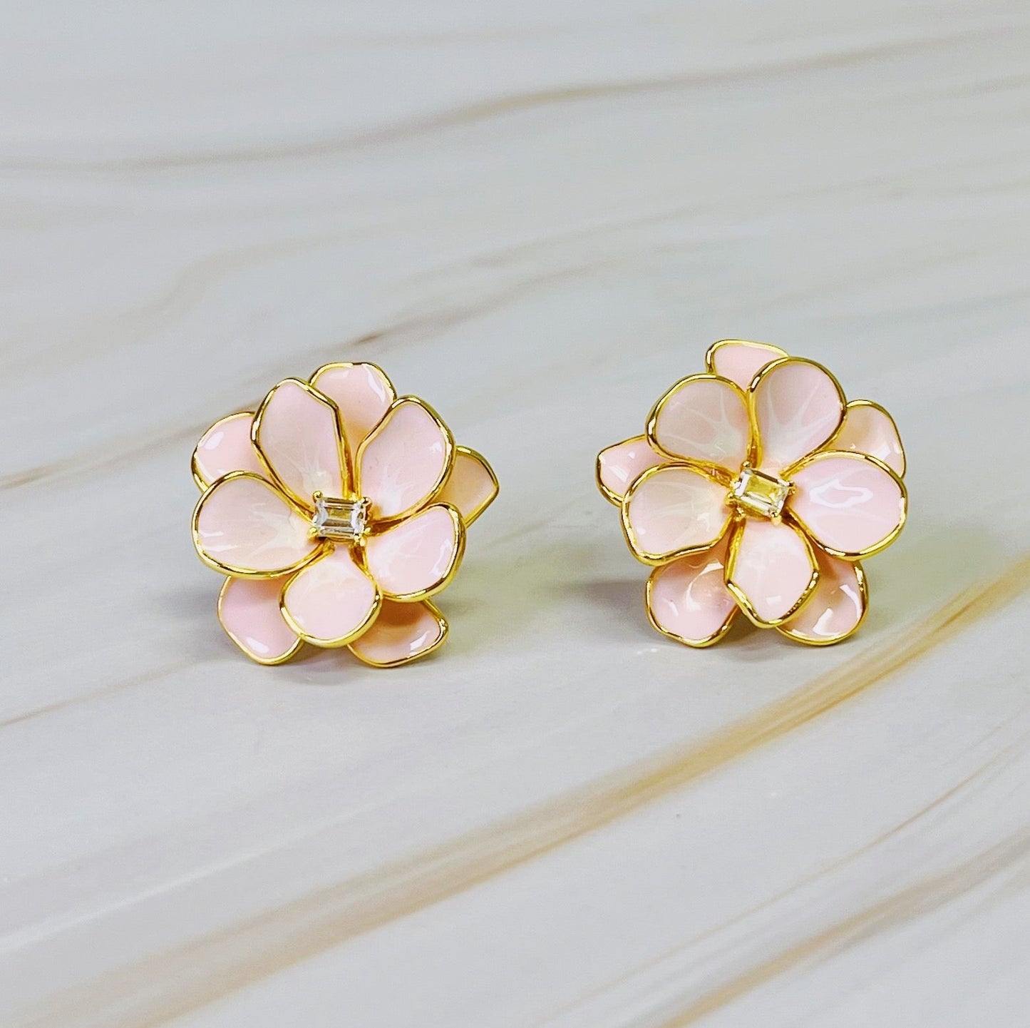 Scarlett Art Of Flower Earrings - Aaria Tees