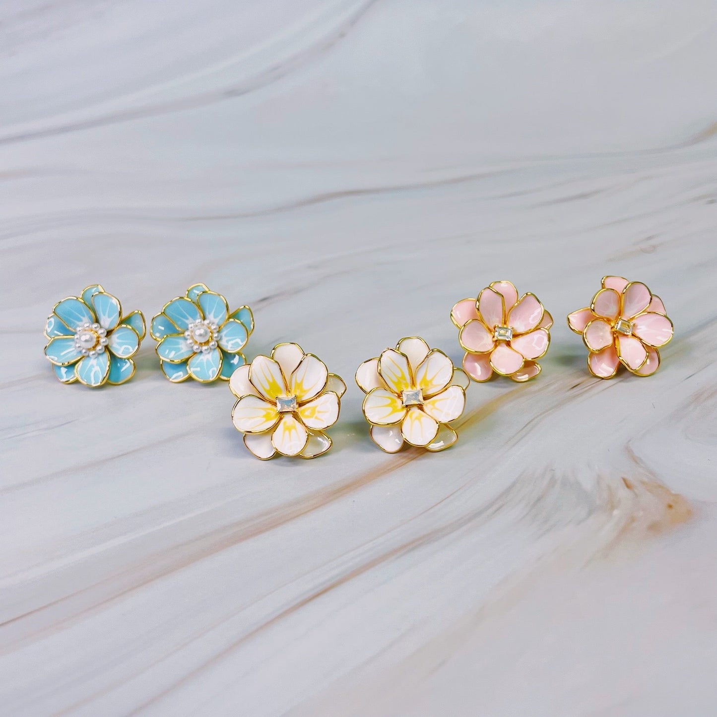 Scarlett Art Of Flower Earrings - Aaria Tees