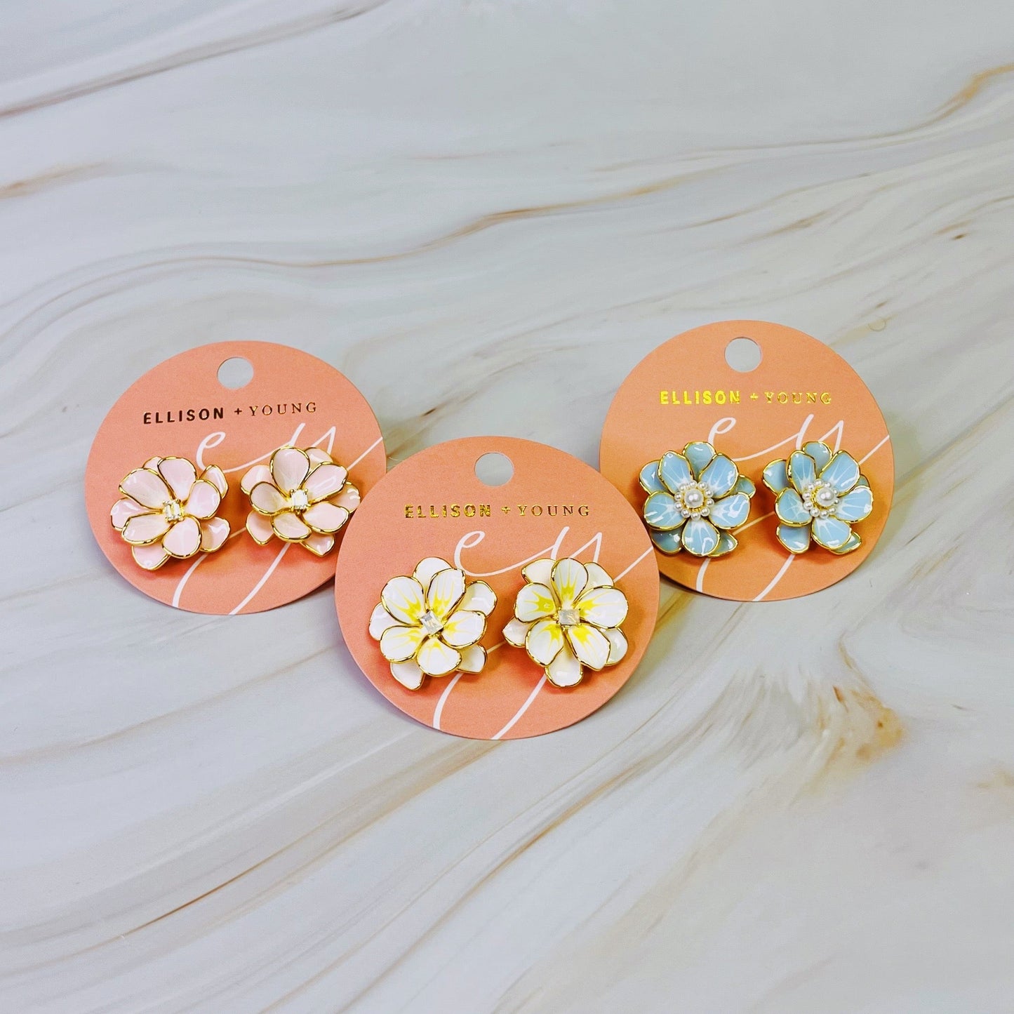 Scarlett Art Of Flower Earrings - Aaria Tees