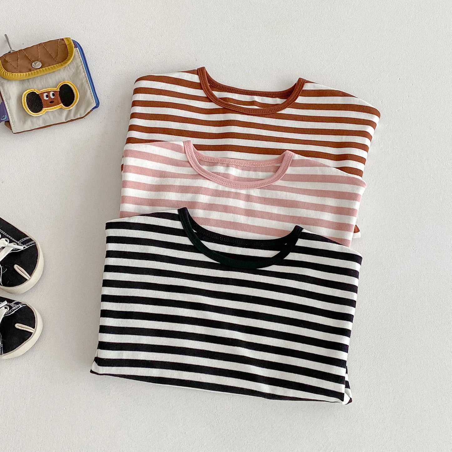 Casual Striped Fall T-shirt