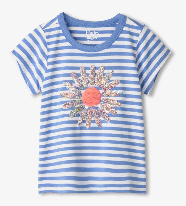 Cornflower Stripes Bamboo Tee Shirt