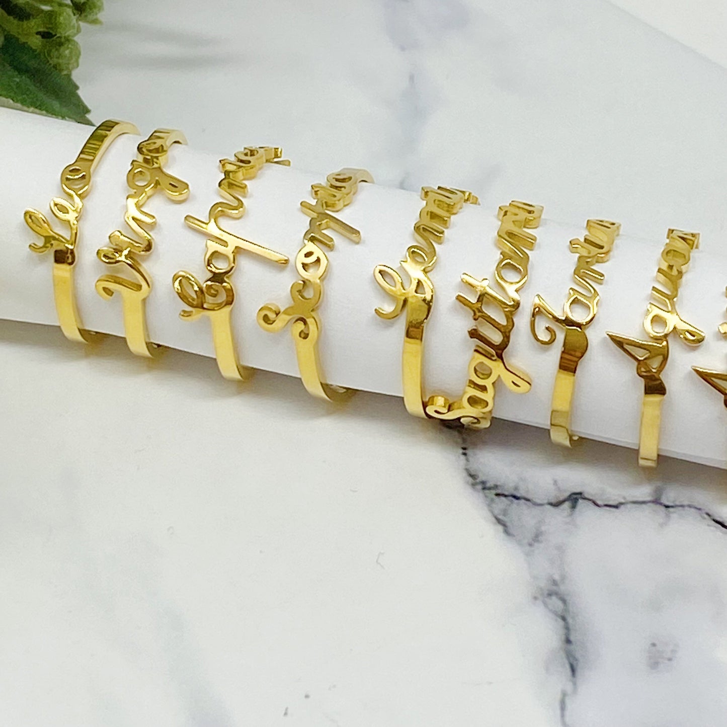 Scripted Zodiac Ring - Aaria Tees