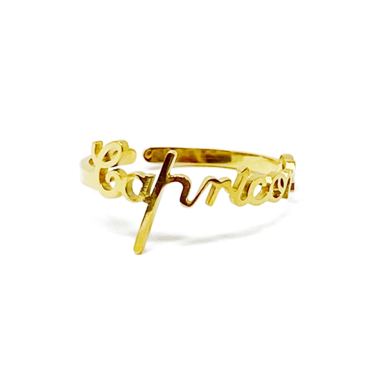 Scripted Zodiac Ring - Aaria Tees