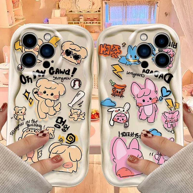 Cartoon Kids Soft Silicone Phone Case For iPhone