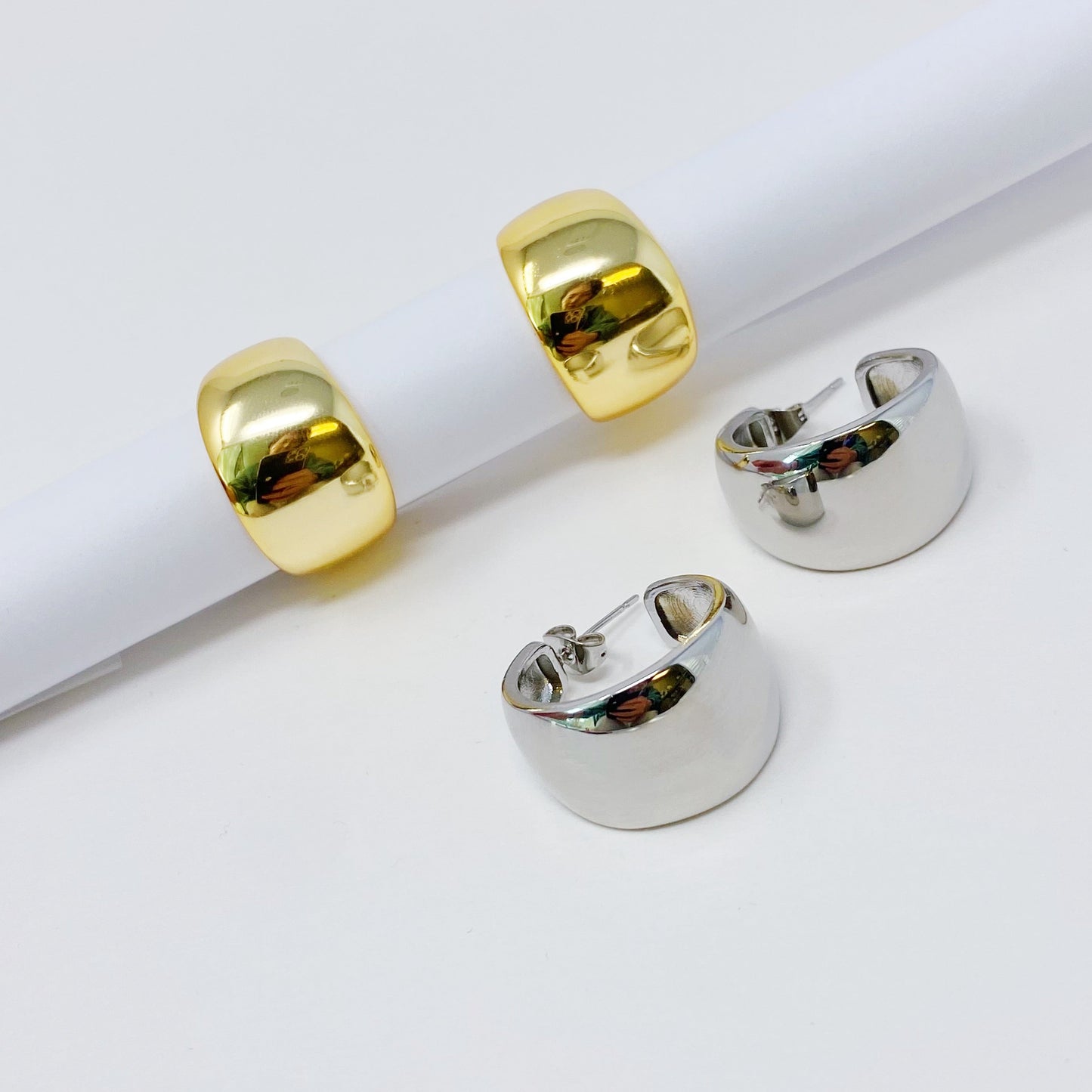Simply All Set Hoop Earrings - Aaria Tees
