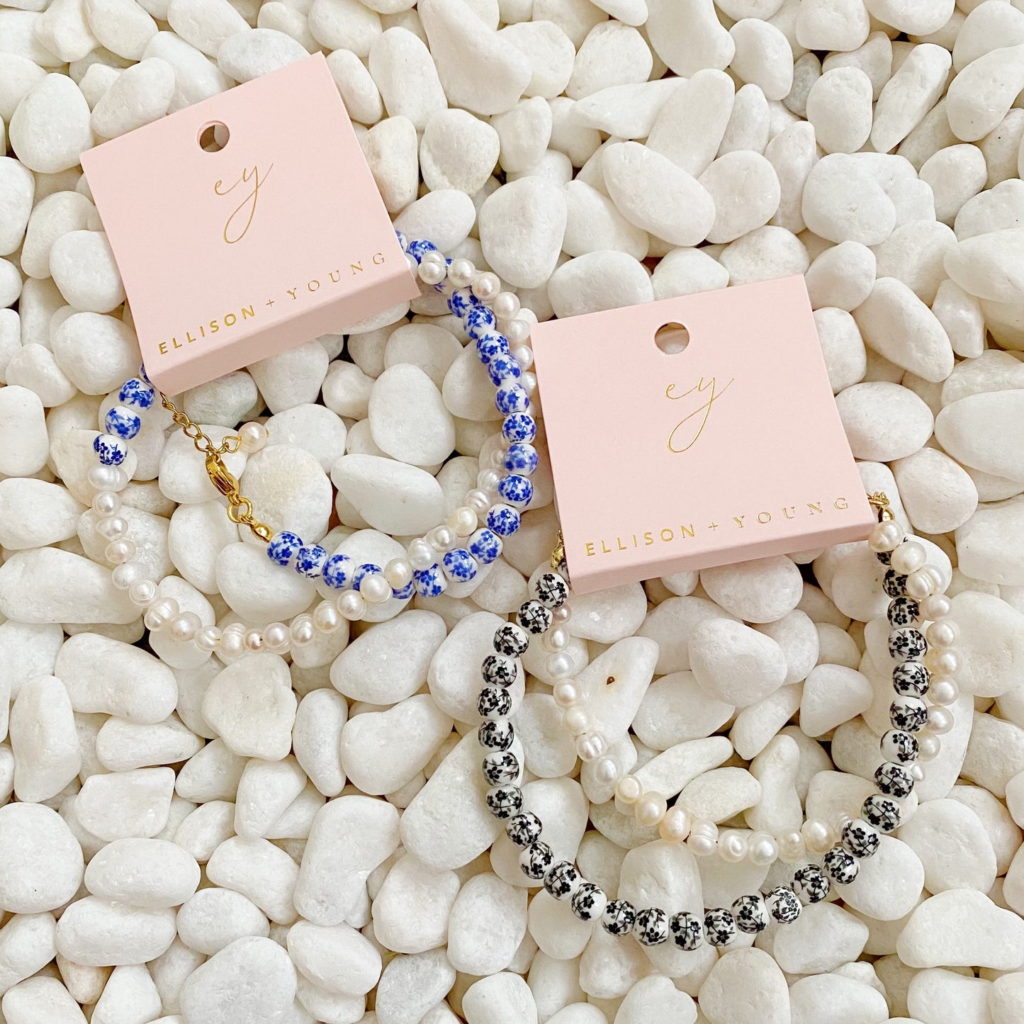So Fresh Pearl And Porcelain Choker Necklace - Aaria Tees
