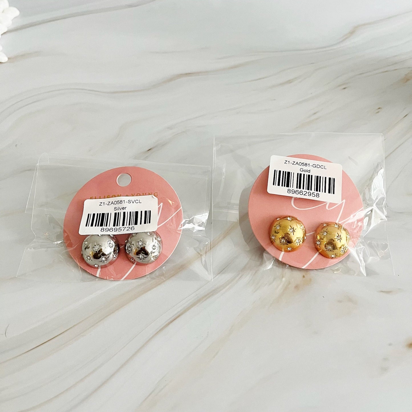 Starlight Sphere Stud Earrings - Aaria Tees