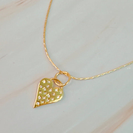 Stars Throw Heart Necklace - Aaria Tees