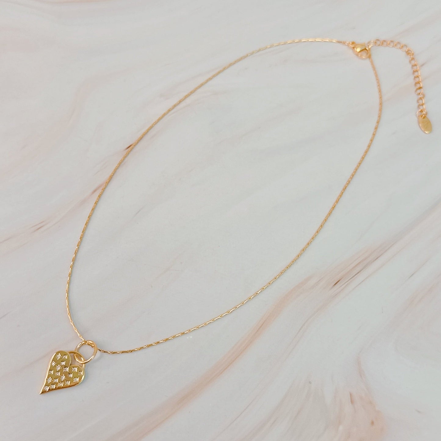 Stars Throw Heart Necklace - Aaria Tees