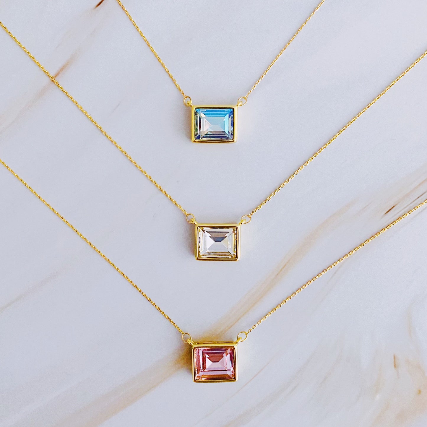 Sweet Square Pendant Necklace - Aaria Tees