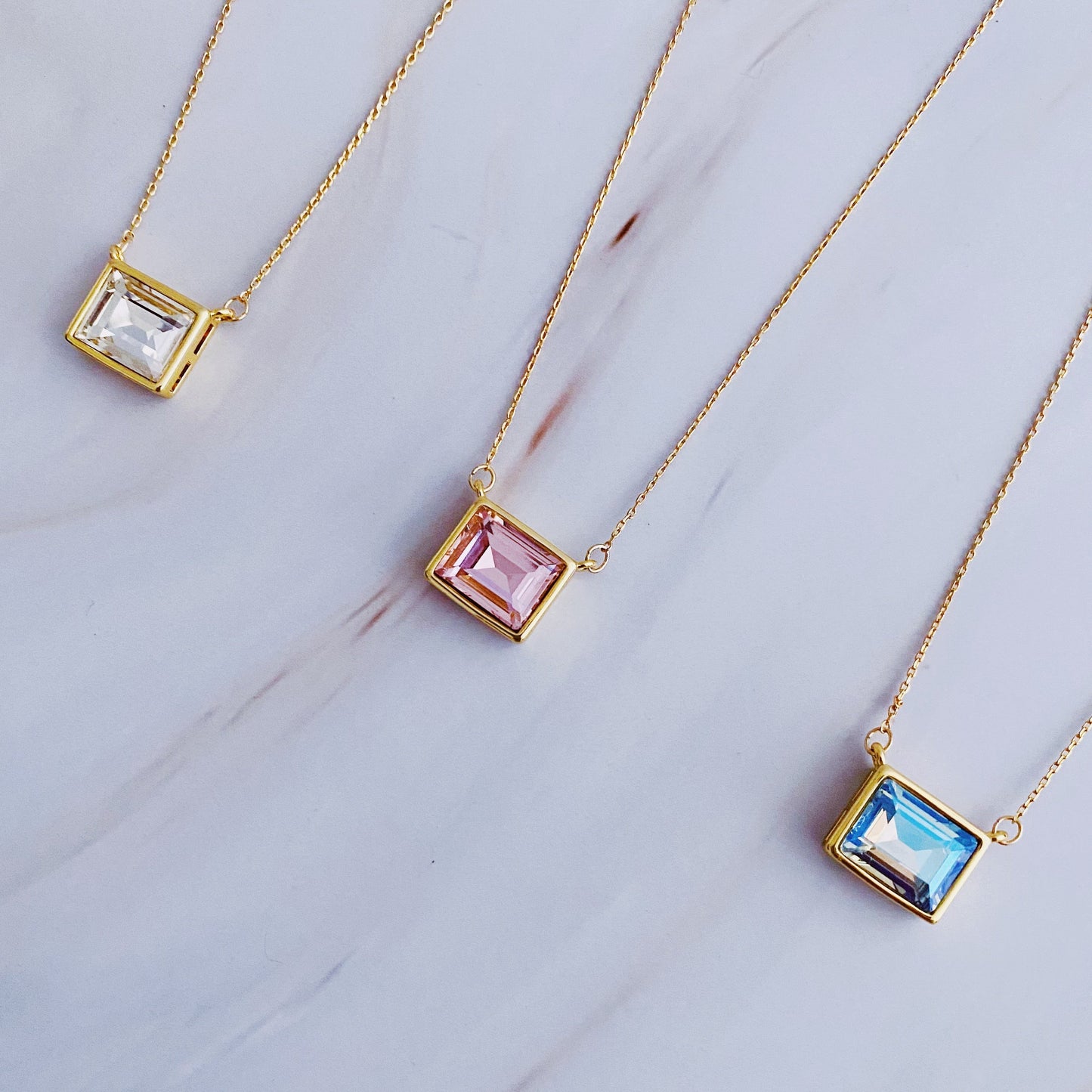 Sweet Square Pendant Necklace - Aaria Tees