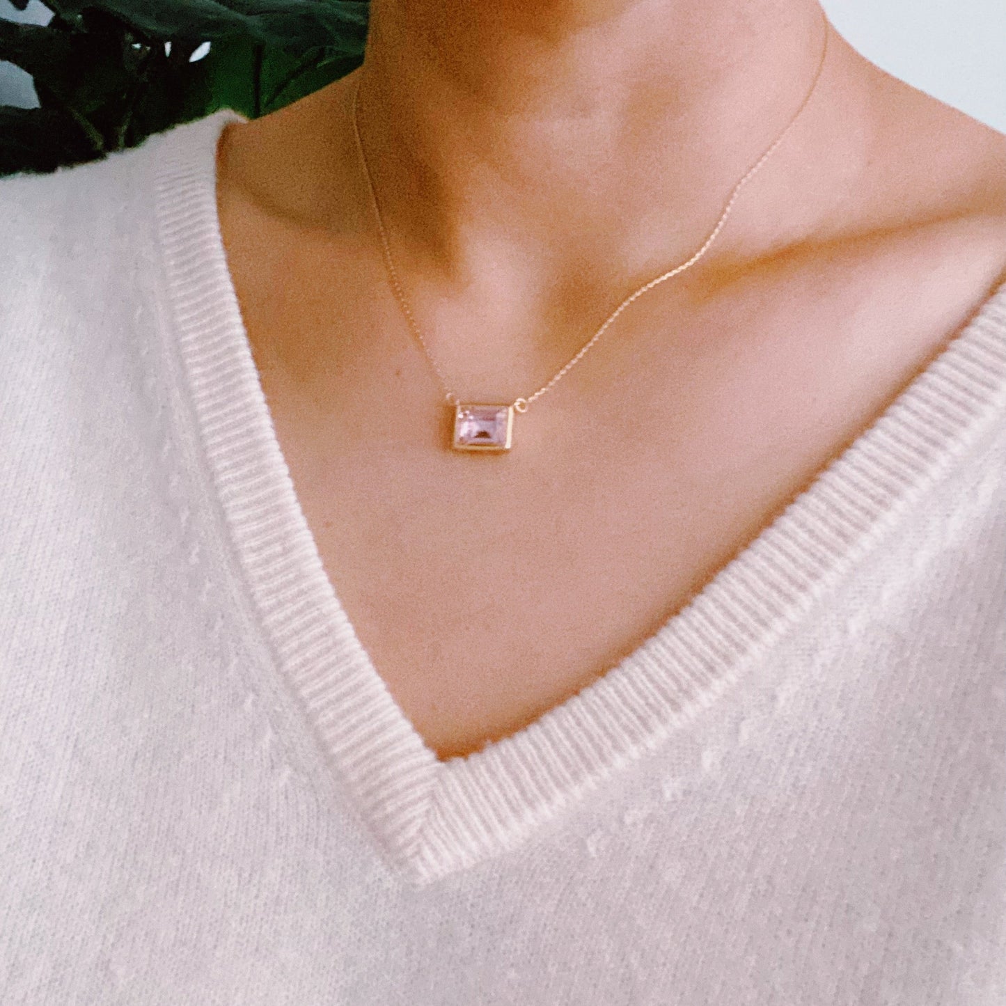 Sweet Square Pendant Necklace - Aaria Tees