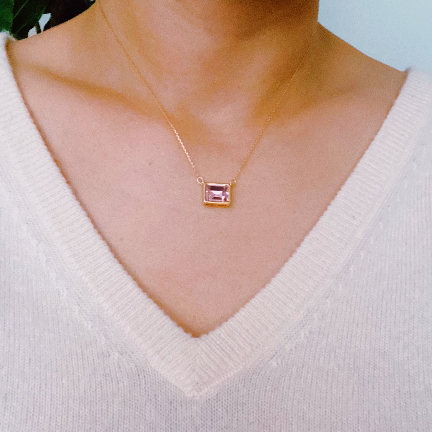 Sweet Square Pendant Necklace - Aaria Tees