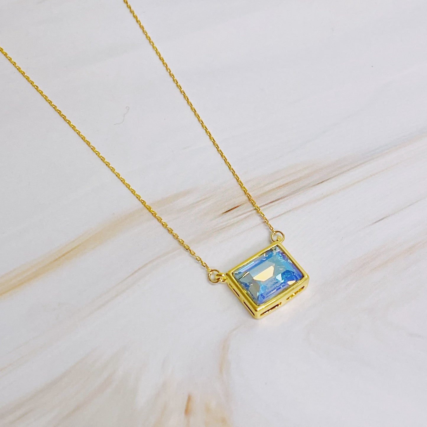 Sweet Square Pendant Necklace - Aaria Tees