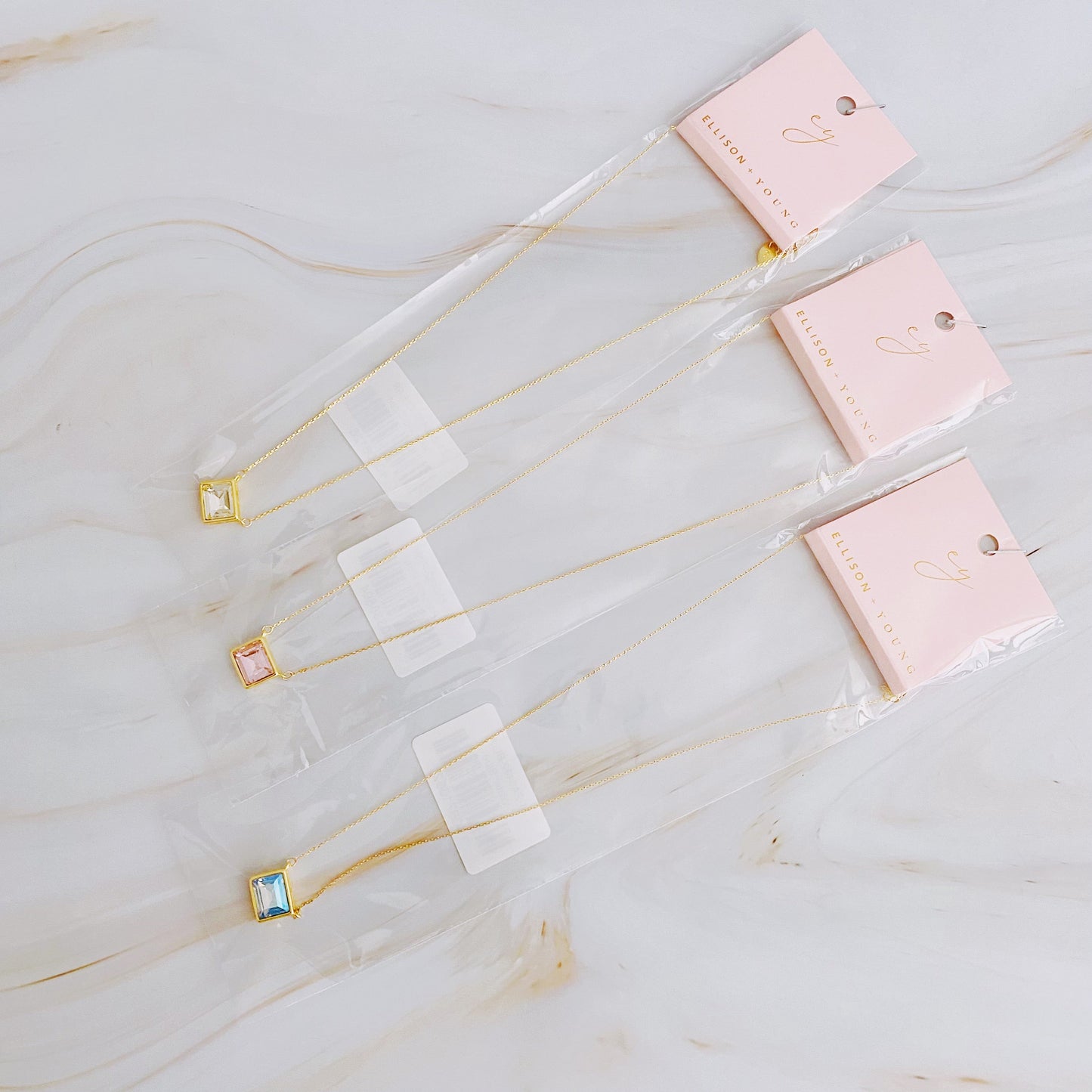 Sweet Square Pendant Necklace - Aaria Tees