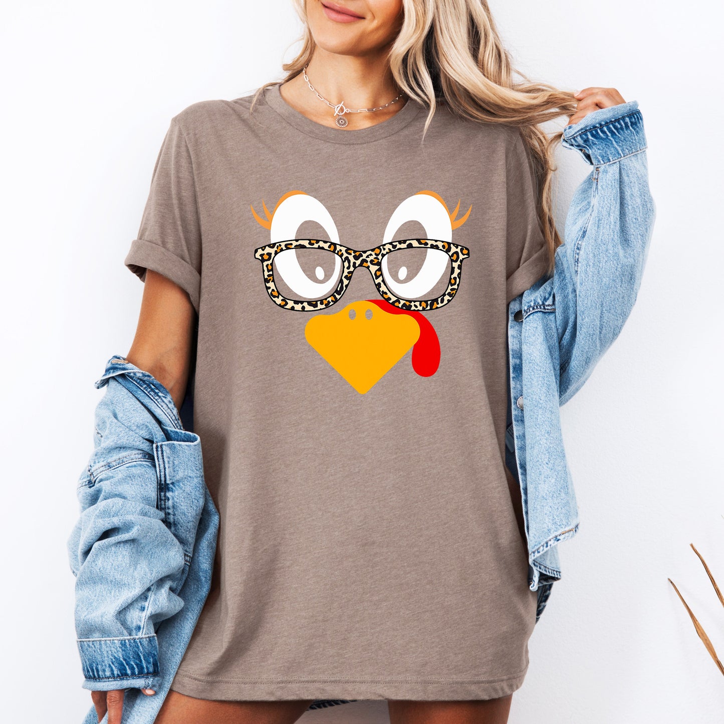 Thanksgiving, Teacher, Turkey, Cute, Leopard Print, Tshirt