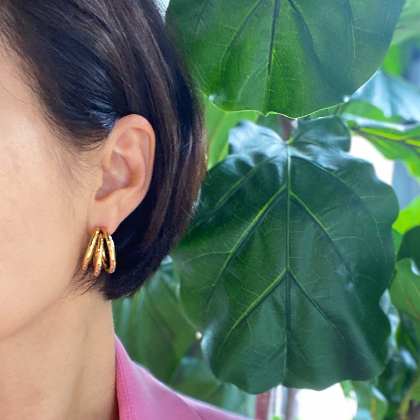 Triple the Layers Earrings - Aaria Tees