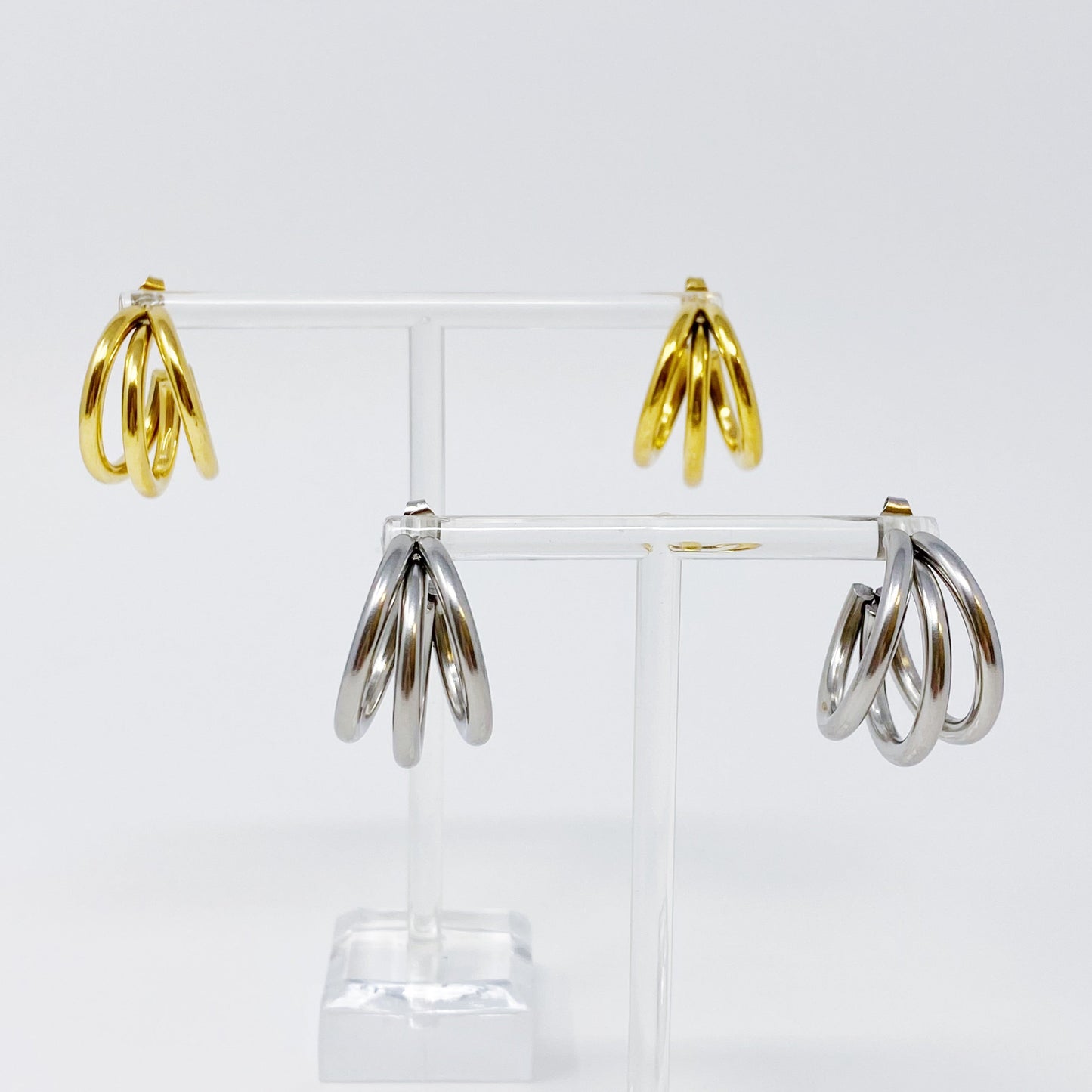 Triple the Layers Earrings - Aaria Tees