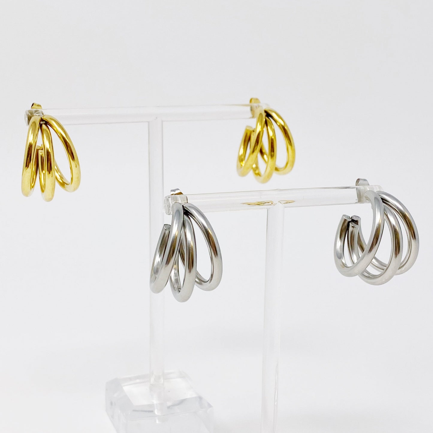 Triple the Layers Earrings - Aaria Tees