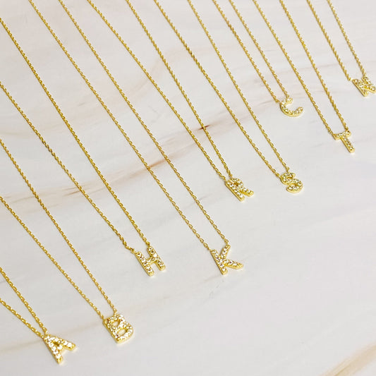 Understated Beauty Initial Necklace - Aaria Tees