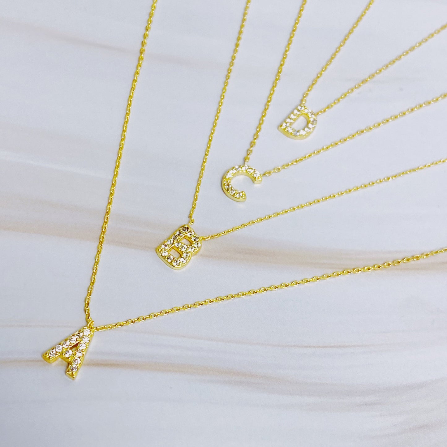 Understated Beauty Initial Necklace - Aaria Tees