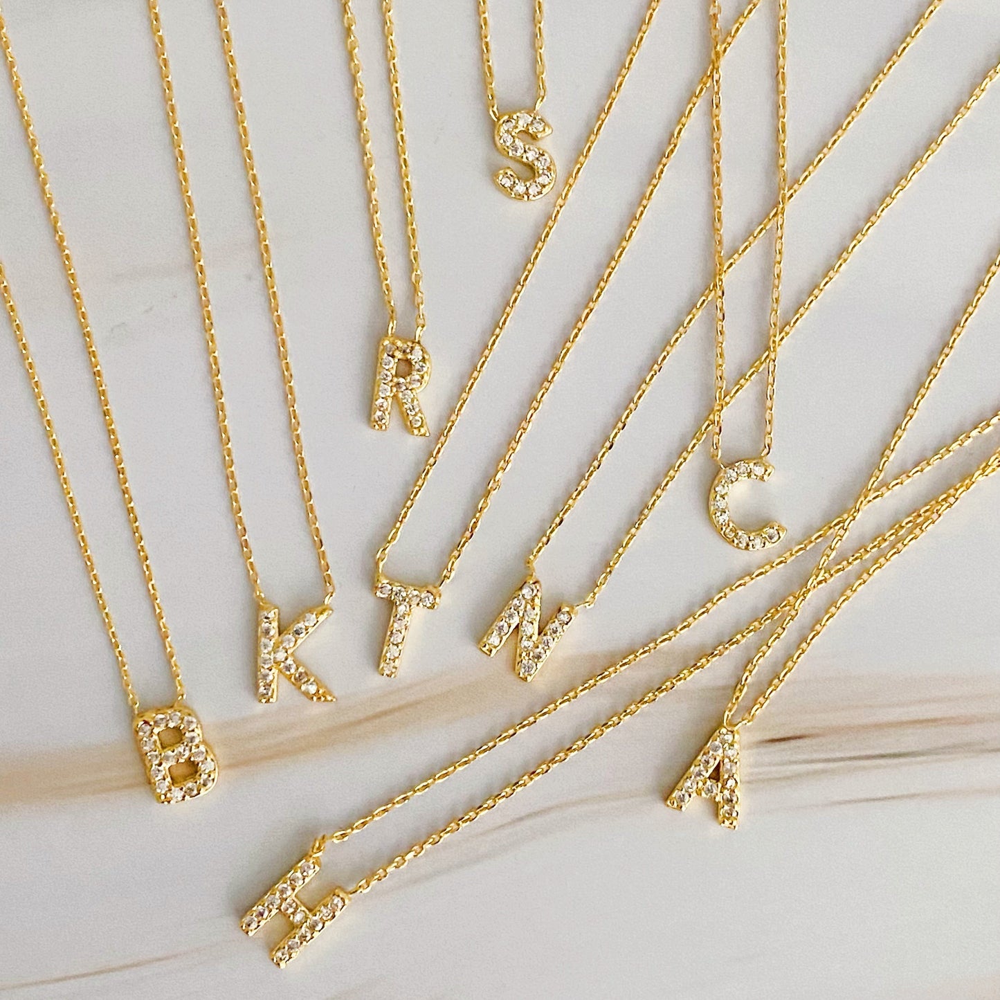 Understated Beauty Initial Necklace - Aaria Tees