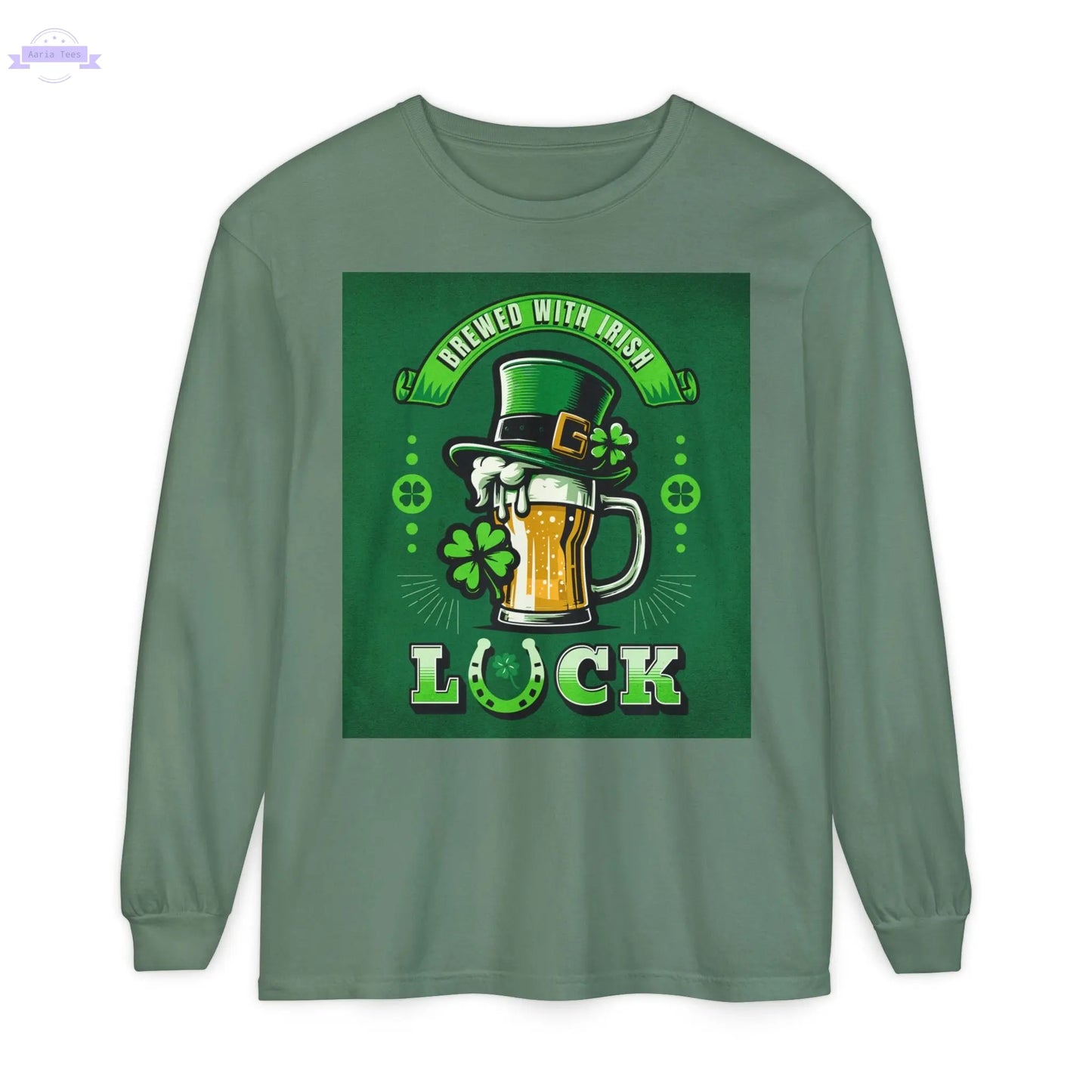 Unisex Garment-dyed Long Sleeve T-Shirt Printify